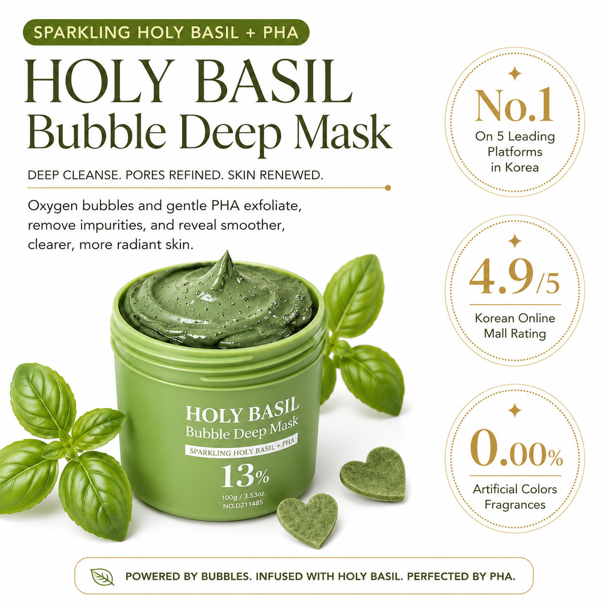 Holy Basil Bubble Deep Mask