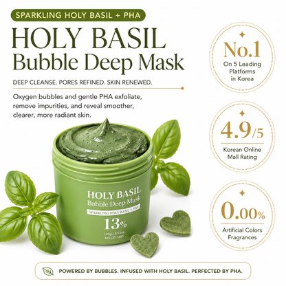 Holy Basil Bubble Deep Mask